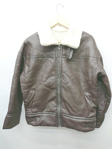 ■ INGNI イング フェイクレザー 裏ボア 長袖 ジャケット サイズM ブラウン レディース P 【中古】 ■ INGNI イング フェイクレザー 裏ボア 長袖 ジャケット サイズM ブラウン レディース P 【中古】