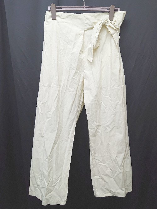 ◇ ◎ ●未使用● ARC CANAL JEAN キャナルジーン ラップパンツ サイズONE アイボリー レディース P 【中古】
