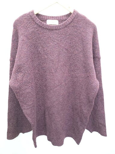 ◇ ADRER アドラー チュニック ニット 長袖 ミニ ワンピース サイズL パープル系 レディース P 【中古】 ◇ ADRER アドラー チュニック ニット 長袖 ミニ ワンピース サイズL パープル系 レディース P 【中古】