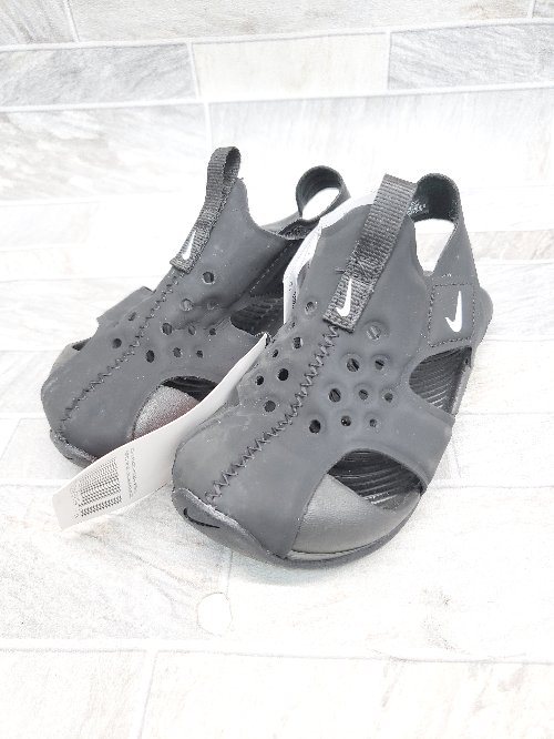 ◇ ◎ NIKE ナイキ SUNRAY PROTECT 2TD 943827 001 ベビー 水陸両用 シューズ サイズ14 ブラック 女の子 男の子 P 【中古】