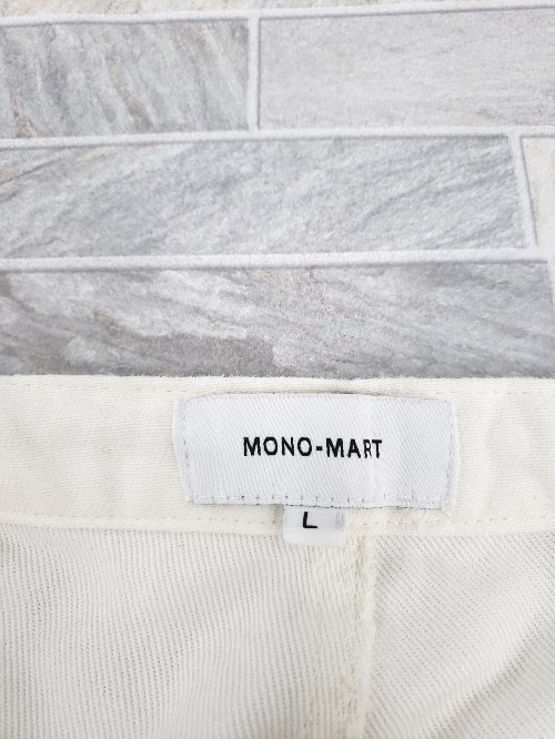 ◇ Θ MONO-MART モノマート コットン サロペット サイズL アイボリー系 メンズ P 【中古】