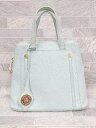 ◇ PELLE MORBIDA ペッレ モルビダ フェイクレザー 2way ショルダー ハンド バッグ ライトブルー レディース P 【中古】