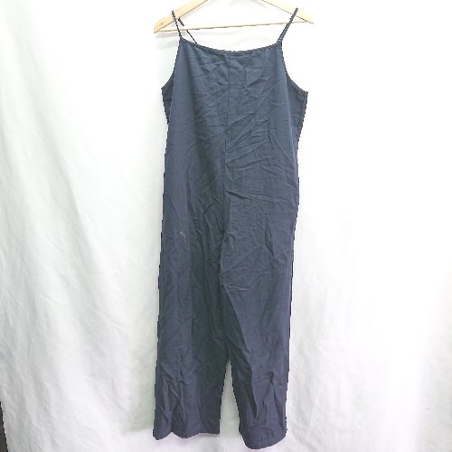 ◇ Didot. ディドット コットン100% サロペット サイズM ネイビー系 レディース E 【中古】 ◇ Didot. ディドット コットン100% サロペット サイズM ネイビー系 レディース E 【中古】