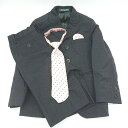 ◇ ◎ mikihouse 背抜き グリッドチェック柄 フォーマル キッズ S パンツ スーツ サイズ120 ネイビー系 男の子 E 【中古】