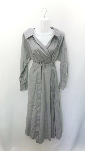 ◇ ◎●未使用● JUNOAH ジュノア 長袖 ロング ワンピース サイズL グレー系 レディース E 【中古】 ◇ ◎●未使用● JUNOAH ジュノア 長袖 ロング ワンピース サイズL グレー系 レディース E 【中古】