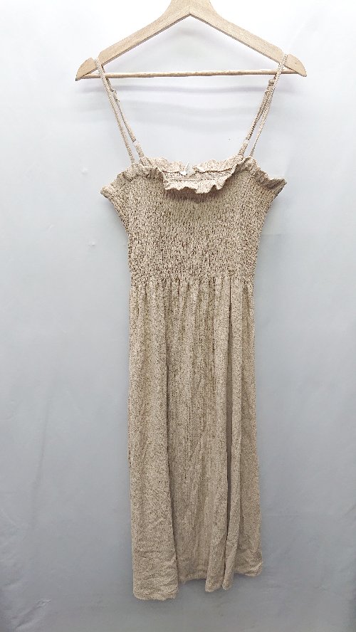 ◇ H＆M ロング丈 ワンピース サイズM ベージュ レディース E 【中古】