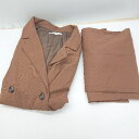 ◇ Birthdayroom W ジャケット パンツ セットアップ サイズF ブラウン レディース E 【中古】