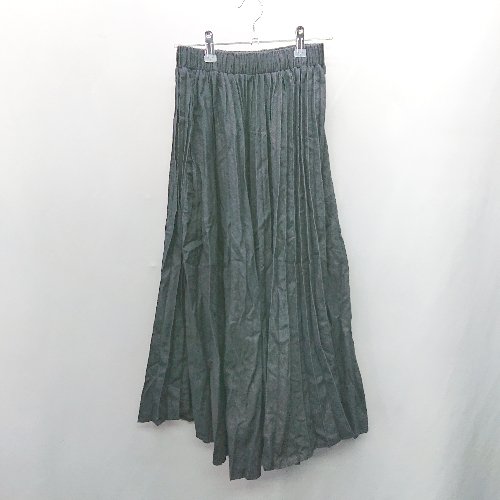 ◇ Fillil フィリル ロング丈 フレア スカート サイズ表記なし ブラック系 レディース E 【中古】