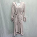 ◇ ◎ ROPÉ ロペ 長袖 ロング丈 ワンピース サイズ38 ピンク レディース E 【中古】