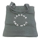 ◇ LABOUR AND WAIT レイバーアンドウェイト ロゴ付き ハンド バッグ ブラック レディース E 【中古】