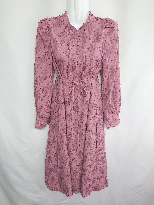 ◇ index インデックス 長袖 ロング丈 ワンピース サイズM ピンク系 レディース E 【中古】