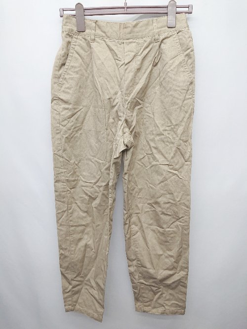 ◇ merlot メルロー シンプル イージーパンツ サイズF ベージュ レディース P 【中古】