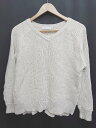 ◇ AMERICAN HOLIC アメリカンホリック シンプル 無地 長袖 ニット セーター サイズM アイボリー レディース P 【中古】