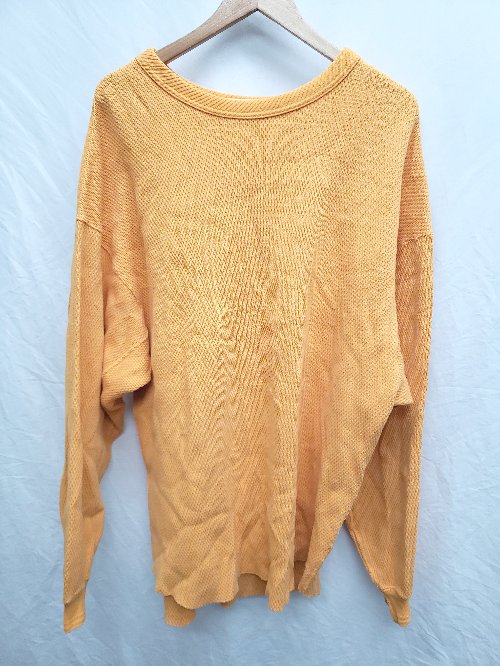 ◇ H BEAUTY & YOUTH 長袖 HEAVY HONEYCOMB CREW NECK PULLOVER オレンジ系 メンズ P 【中古】