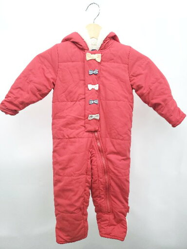 ◇ moujonjon ムージョンジョン キッズ 子供服 長袖 カバーオール サイズ90 レッド 女の子 P 【中古】 ◇ moujonjon ムージョンジョン キッズ 子供服 長袖 カバーオール サイズ90 レッド 女の子 P 【中古】