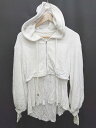 ◇ MELT THE LADY メルトザレディ 長袖 ジップアップ パーカー サイズF ホワイト レディース P 【中古】(4)