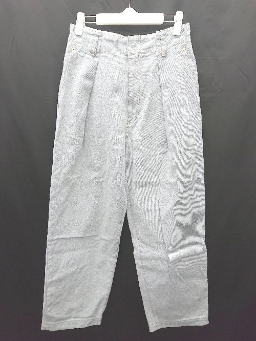 ◇ Θ MOGA モガ デニム調 タックパンツ サイズ2 ライトブルー系 レディース P 【中古】