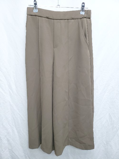 ◇ Θ le.coeur blanc ルクールブラン ワイドパンツ サイズ38 ブラウン レディース P 【中古】