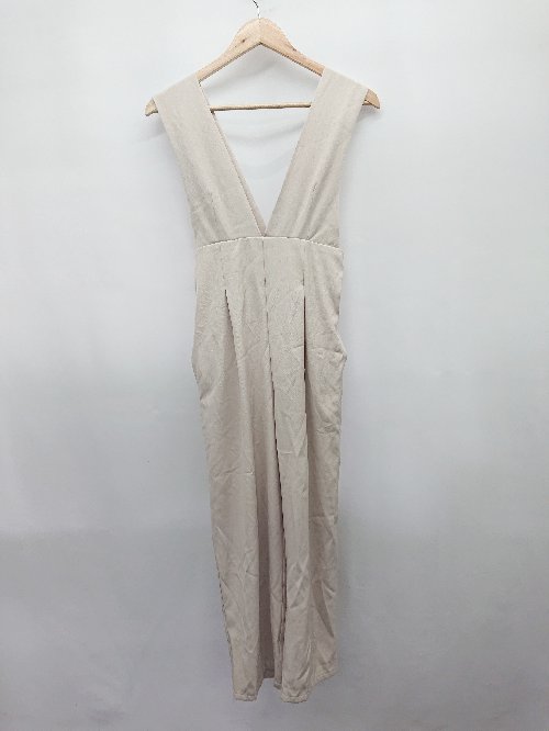 ◇ Θ natural couture ナチュラルクチュール シンプル オールインワン サイズS ベージュ レディース P 【中古】