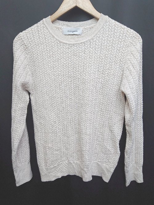◇ ⊇ ITEMS URBAN RESEARCH デザイン 長袖 ニット セーター サイズF アイボリー系 レディース メンズ P 【中古】