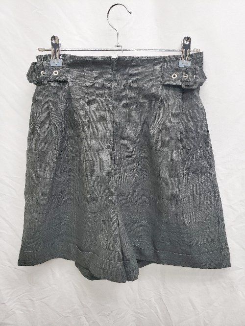 ◇ ⊂ EATME イートミー チェック キュロット ショート パンツ サイズM グレー ブラック レディース P 【中古】