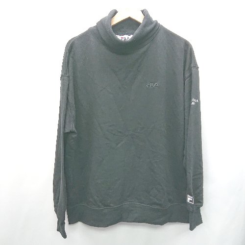 ◇ FILA フィラ 長袖 トレーナー スウェット サイズL ブラック レディース E 【中古】 ◇ FILA フィラ 長袖 トレーナー スウェット サイズL ブラック レディース E 【中古】