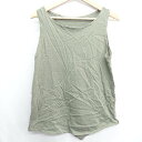 ◇ antiqua アンティカ - タンクトップ サイズL カーキ系 レディース E 【中古】(4)
