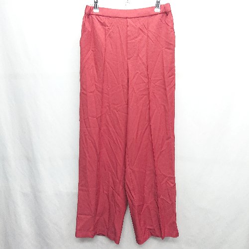 ◇ LEPSIM レプシィム ウエストゴム ワイドスラックス サイズL レッド レディース E 【中古】