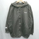 ◇ Anchor smith アンカースミス 長袖 ジップパーカー サイズXL グレー系 レディース E 【中古】