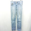 ◇ SOMETHING サムシング コットン系 デニムパンツ サイズM ライトブルー系 レディース E 【中古】(4)