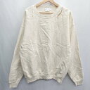 ◇ CIAOPANIC TYPY チャオパニックティピー ダメージ加工 コットン系 長袖 パーカー サイズ1 ベージュ系 レディース E 【中古】