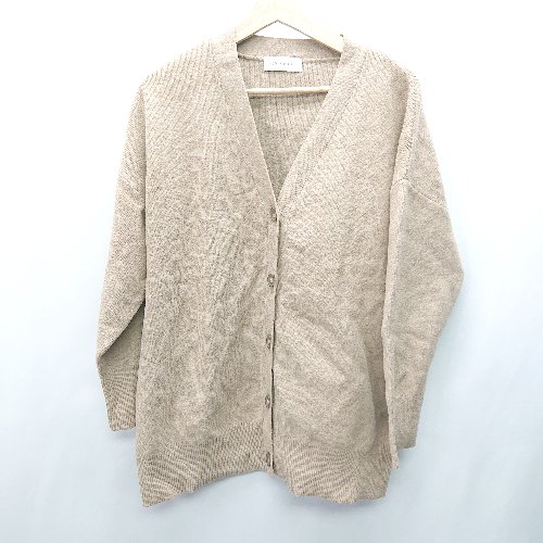 ◇ Simplicite シンプリシテェ ストレッチ素材 長袖 ニット サイズM ブラウン系 レディース E 【中古】