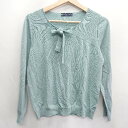 ◇ ⊇ Botto Giuseppe ボット・ジュゼッペ 長袖 ニット セーター サイズ38 ブルー系 レディース E 【中古】(4)