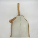 ◇ Θ TODAYFUL トゥデイフル フリンジ装飾 ハンドバッグ ホワイト ブラウン レディース E 【中古】