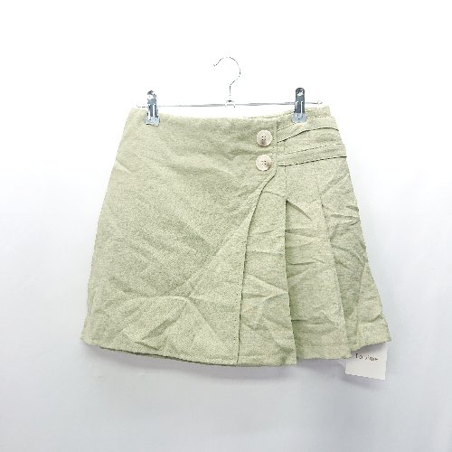 ◇ ◎●未使用● Loueme ルエム 綿 スカパン サイズM オリーブ レディース E 【中古】