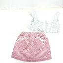 ◇ ◎●未使用● 《 SLAP SLIP apres les cours他 まとめ売り3点セット ベビー 涎掛け ロンパース スカート 女の子 》 E 【中古】