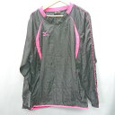 ◇ MIZUNO ミズノ ロゴ刺繍 長袖 スウェットトレーナー サイズ表記なし ブラック系 レディース メンズ E 【中古】