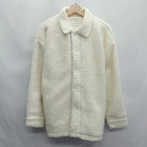 ◇ ⊇ Chillfar　チルファー ボア素材 長袖 ボアコート サイズM ホワイト レディース E 【中古】