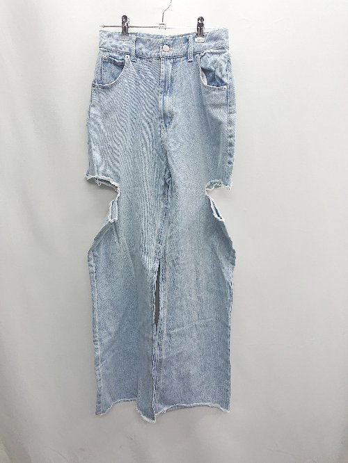 ◇ who's who Chico フーズフーチコ コットン100% デニムパンツ サイズM ライトブルー系 レディース E 【中古】