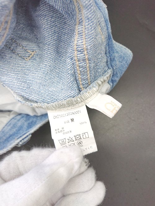 ◇ who's who Chico フーズフーチコ コットン100% デニムパンツ サイズM ライトブルー系 レディース E 【中古】