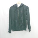 ◇ Champion チャンピオン コットン100% 長袖 パーカー サイズS ブラック レディース E 【中古】
