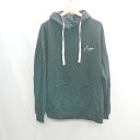 ◇ KAPPA カッパ コットン系 長袖 パーカー サイズXL ブラック レディース E 【中古】