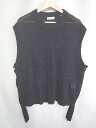 ◇ ⊂ tk.TAKEO KIKUCHI ノースリーブメッシュニット サイズ表記なし ブラック メンズ E 【中古】(4)