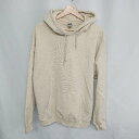 ■ GILDAN 長袖 パーカー サイズL ベージュ メンズ E 【中古】