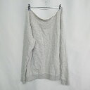 ◇ HERITANOVUM ヘリテノーム コットン100% 首周りクロップド 長袖 パーカー サイズM グレー系 レディース E 【中古】