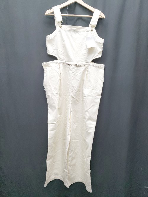 ◇ ◎　●未使用●　Θ classicalelf ウエストカット　コットン サロペット サイズM アイボリー レディース P 【中古】