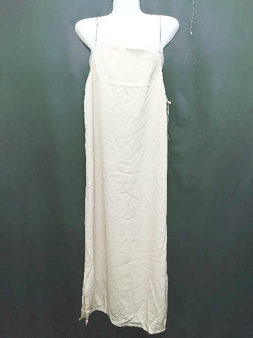 ◇ ◎ ●未使用● ⊂ RETROGIRL レトロガール ロング丈 キャミ ワンピース サイズF ベージュ レディース P 【中古】