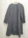 ◇ ◎ Θ AMERICAN HOLIC アメリカンホリック 長袖 ノーカラー コート サイズM チャコールグレー レディース P 【中古】