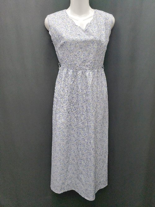 ◇ ⊂ tocco closet トッコ クローゼット 花柄 ノースリーブ 膝下 ワンピース サイズM ブルー系 レディース P 【中古】
