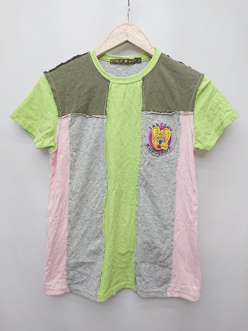 ◇ ⊂ TAKESHY KUROSAWA パッチワーク風 半袖 Tシャツ カットソー サイズM マルチ メンズ P 【中古】
